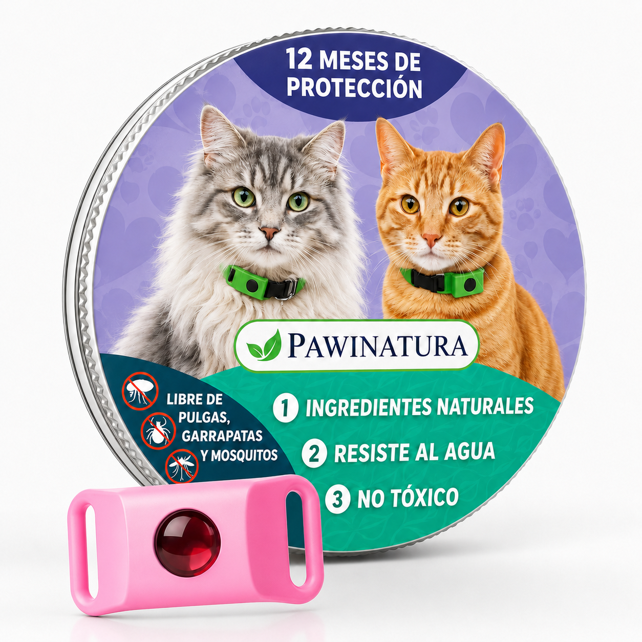 Pawinatura™ – Colgante Antiparasitario Natural para Perros – Duración 12 Meses