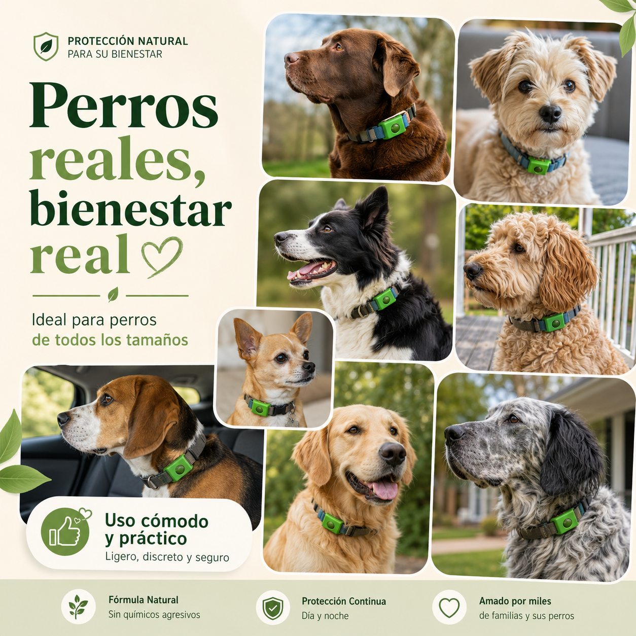 Ayuda a proteger a tu perro de pulgas, garrapatas y flebótomos | 12 meses de protección natural