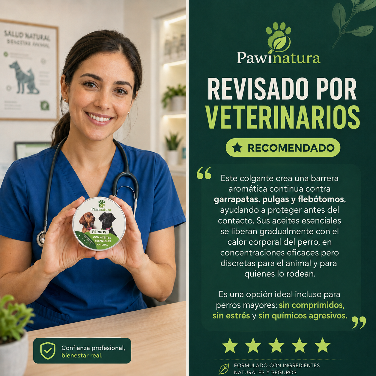 Ayuda a proteger a tu perro de pulgas, garrapatas y flebótomos | 12 meses de protección natural