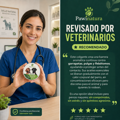 Ayuda a proteger a tu perro de pulgas, garrapatas y flebótomos | 12 meses de protección natural