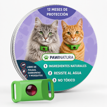 Pawinatura™ – Colgante Antiparasitario Natural para Perros – Duración 12 Meses